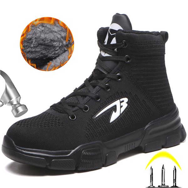 winter boots men work safety boots indestructible work shoes men boots steel toe shoes work sneakers male plush warm winter shoe, Black
winter boots men work safety boots indestructible work shoes men boots steel toe shoes work sneakers male plush warm winter shoe, Black