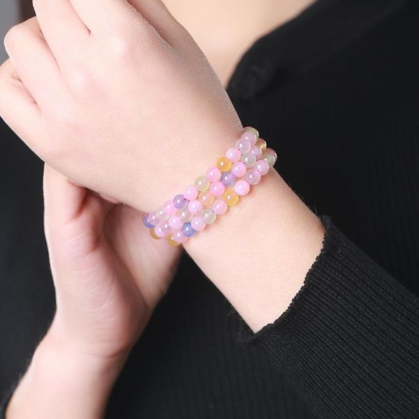 beaded, strands natural 6a candy color chalcedony charms bracelet bijoux femme tiffan bohemian jewelry pride for women, Black
beaded, strands natural 6a candy color chalcedony charms bracelet bijoux femme tiffan bohemian jewelry pride for women, Black