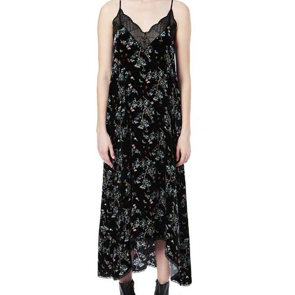 casual dresses women's sling dress velvet irregular lace exquisite floral print sleeveless v-neck ladies midi robes 2021, Black;gray
casual dresses women's sling dress velvet irregular lace exquisite floral print sleeveless v-neck ladies midi robes 2021, Black;gray