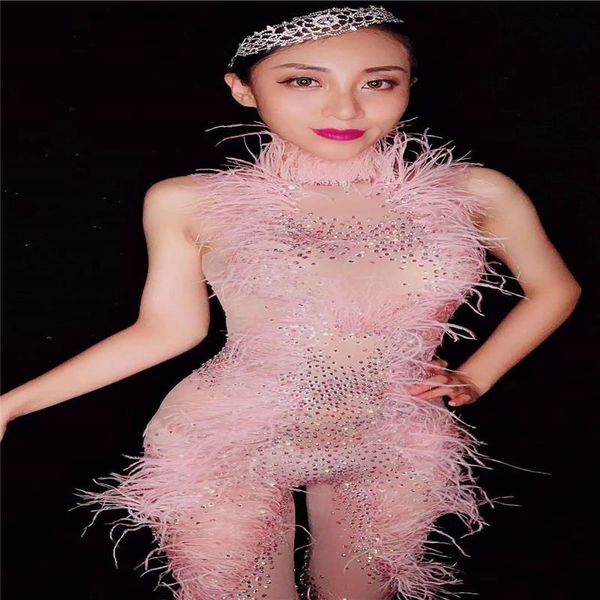 party decoration x90 pink feather female stage bodysuit dance costumes ballroom wears pole dress jumpsuit sleeveless rhinestone clothe
party decoration x90 pink feather female stage bodysuit dance costumes ballroom wears pole dress jumpsuit sleeveless rhinestone clothe