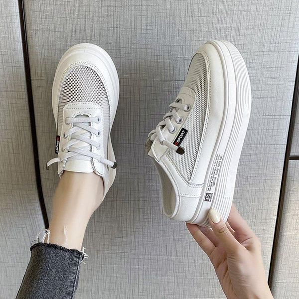 sandals 2021 summer breathable mesh half slippers women's shoes fashionable outer wear thick-soled heel-white, Black
sandals 2021 summer breathable mesh half slippers women's shoes fashionable outer wear thick-soled heel-white, Black