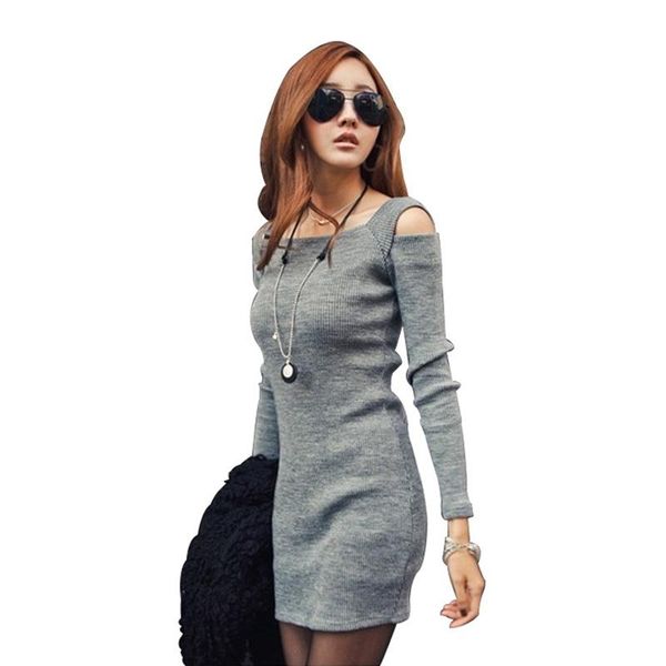 fashion autumn winter women knitted dress long sleeves bodycon stretch solid slim club casual party lady sweater dresses, Black;gray
fashion autumn winter women knitted dress long sleeves bodycon stretch solid slim club casual party lady sweater dresses, Black;gray
