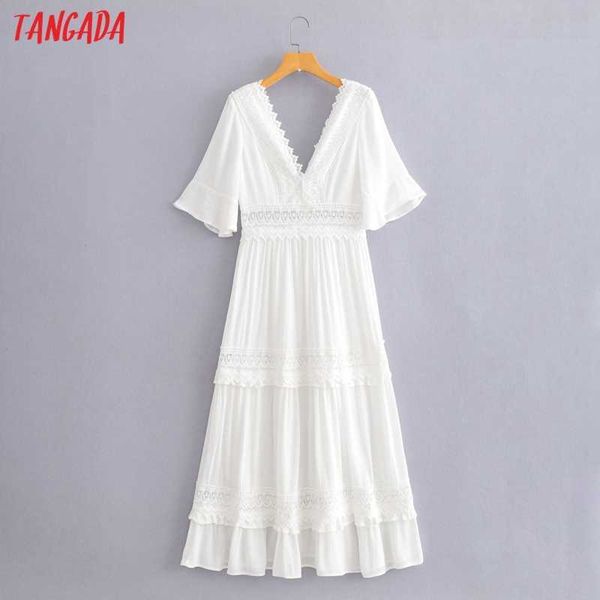 tangada summer women white lace french style dress short sleeve ladies midi dress vestidos ja68 210609, Black;gray
tangada summer women white lace french style dress short sleeve ladies midi dress vestidos ja68 210609, Black;gray