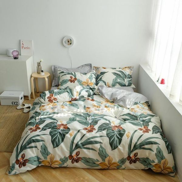 bedding sets 100% cotton set king size bedclothes for double bed plant floral style duvet cover plain dyed fitted sheet
bedding sets 100% cotton set king size bedclothes for double bed plant floral style duvet cover plain dyed fitted sheet