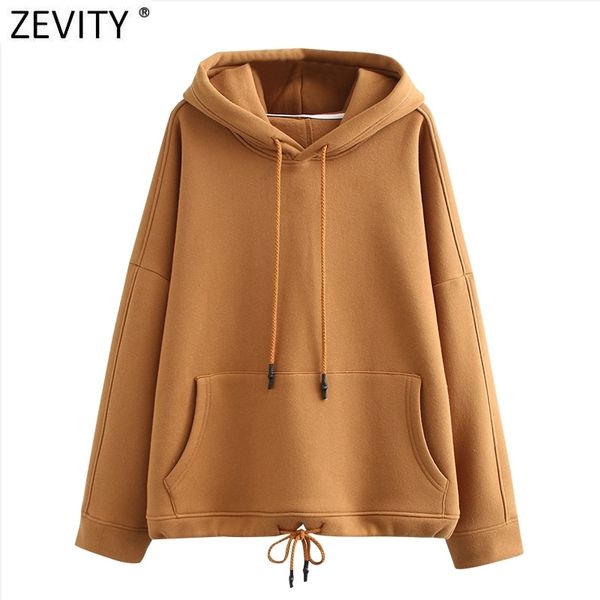 zevity women fashion solid front pocket casual hooded femme basic long sleeve fleece hoodies chic drawstring pullovers h517 210419, Black
zevity women fashion solid front pocket casual hooded femme basic long sleeve fleece hoodies chic drawstring pullovers h517 210419, Black
