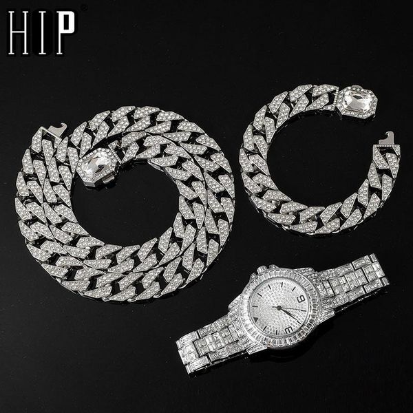 chains hip hop 13mm 3pcs kit watch+necklace+bracelet bling crystal + iced out cuban chain square rhinestones for men jewelry, Silver
chains hip hop 13mm 3pcs kit watch+necklace+bracelet bling crystal + iced out cuban chain square rhinestones for men jewelry, Silver