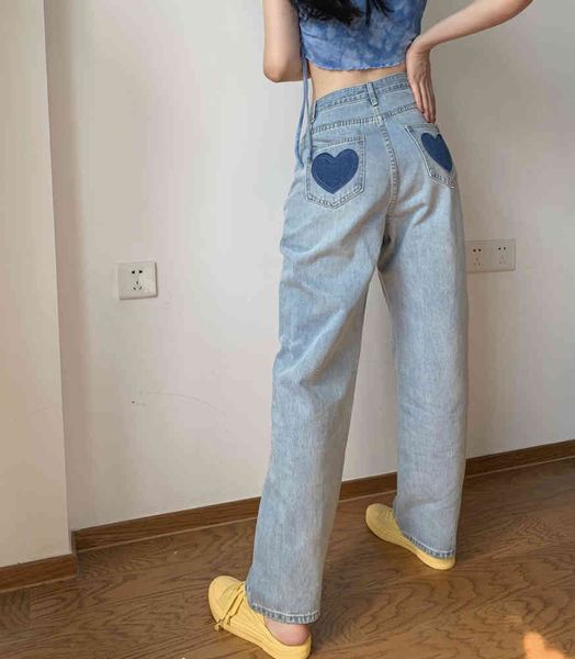 summer love jeans women's wild loose and thin straight wide-leg trousers ins tide mom 210429, Blue
summer love jeans women's wild loose and thin straight wide-leg trousers ins tide mom 210429, Blue