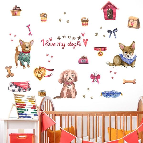 wall stickers lovely dogs sticker for kids room bedroom home decoration cartoon puppy animal mural art children's decal pvc posters
wall stickers lovely dogs sticker for kids room bedroom home decoration cartoon puppy animal mural art children's decal pvc posters