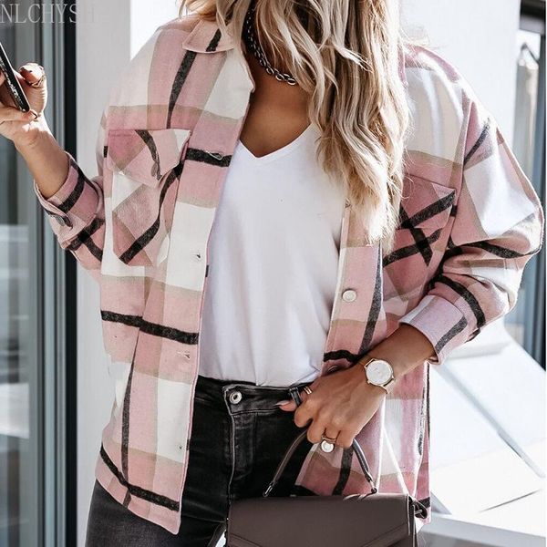women's jackets 2021 autumn winter fashion single-breasted lapel cardigan women elegant plaid warm long sleeve casual loose outwear, Black;brown
women's jackets 2021 autumn winter fashion single-breasted lapel cardigan women elegant plaid warm long sleeve casual loose outwear, Black;brown