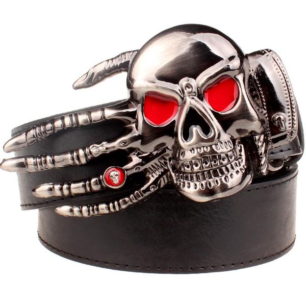 style belt heavy metal skull red eye devil hand hip hop rock belts big head show decoration waistband gift, Black;brown
style belt heavy metal skull red eye devil hand hip hop rock belts big head show decoration waistband gift, Black;brown