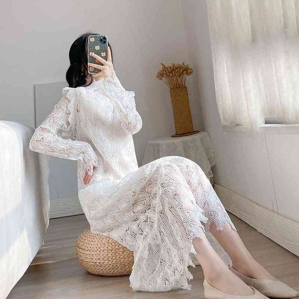 spring autumn french elegant vintage court stand collar lace hook flowers dress women office party a line long dresses 210514, Black;gray
spring autumn french elegant vintage court stand collar lace hook flowers dress women office party a line long dresses 210514, Black;gray
