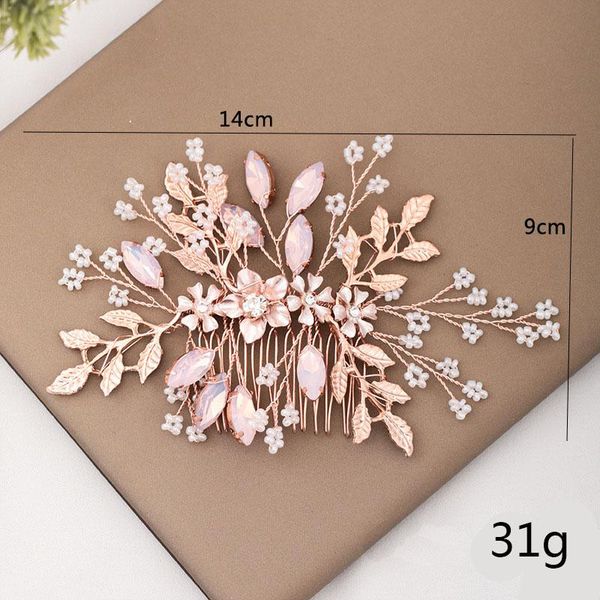 hair clips & barrettes fashionable exquisite rose gold ornament flowers leaves decoration crystal handmade comb wedding accessories maea99, Golden;silver
hair clips & barrettes fashionable exquisite rose gold ornament flowers leaves decoration crystal handmade comb wedding accessories maea99, Golden;silver