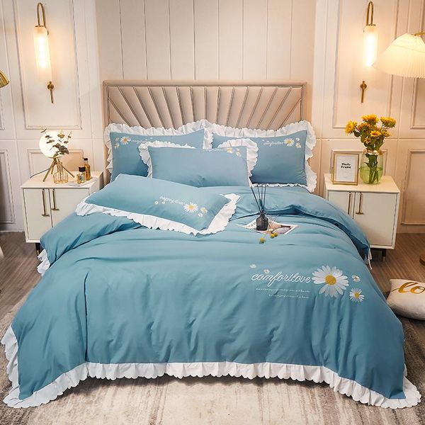 bedding sets embroidered patchwork ruffled set nordic girl washed cotton duvet cover large bed sheet quilt
bedding sets embroidered patchwork ruffled set nordic girl washed cotton duvet cover large bed sheet quilt