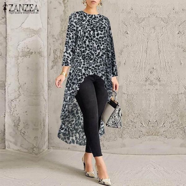 women's blouses & shirts irregular zanzea 2021 leopard casual long sleeve blusas female o neck printed tunic plus size 5xl, White
women's blouses & shirts irregular zanzea 2021 leopard casual long sleeve blusas female o neck printed tunic plus size 5xl, White