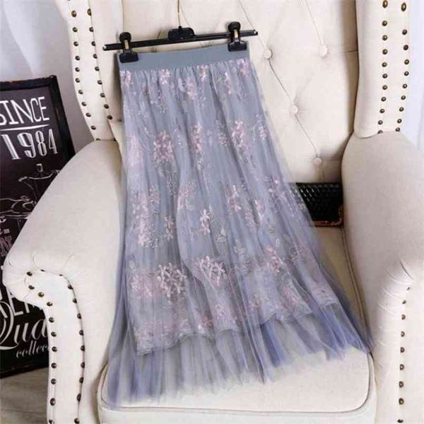 spring elastic high waist slimming fashion embroidery a-line skirt casual simple women mesh long 210527, Black
spring elastic high waist slimming fashion embroidery a-line skirt casual simple women mesh long 210527, Black