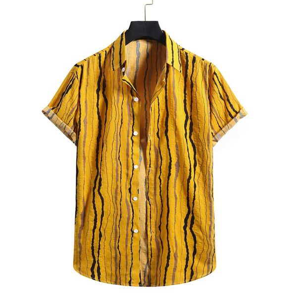 men's casual shirts summer shirt streetwear stripe print cotton linen short sleeve for men button up male blouse camisas de hombre, White;black
men's casual shirts summer shirt streetwear stripe print cotton linen short sleeve for men button up male blouse camisas de hombre, White;black