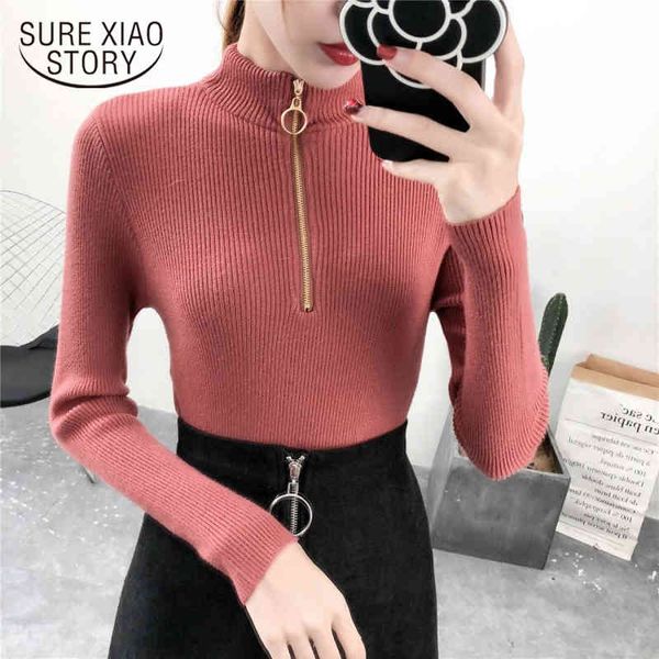 autumn winter turtleneck frau pullover korean pull femme knitted zipper long sleeve jumper women sweater 11788 210415, White;black
autumn winter turtleneck frau pullover korean pull femme knitted zipper long sleeve jumper women sweater 11788 210415, White;black