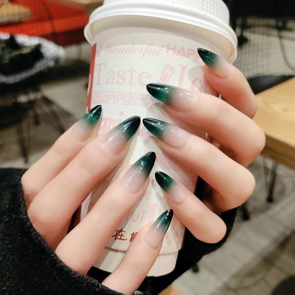 false nails 24pcs/box mid-length stiletto nail tips gradients wear full cover paragraph fashion manicure patch fingernails for girls, Red;gold
false nails 24pcs/box mid-length stiletto nail tips gradients wear full cover paragraph fashion manicure patch fingernails for girls, Red;gold