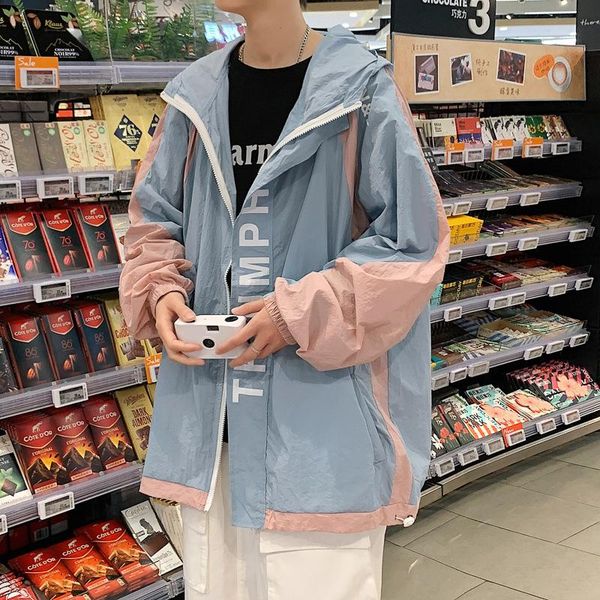 men's jackets summer wind breaker jacket men hoodie patchwork sun protection outwear oversized loose thin jaquetas, Black;brown
men's jackets summer wind breaker jacket men hoodie patchwork sun protection outwear oversized loose thin jaquetas, Black;brown