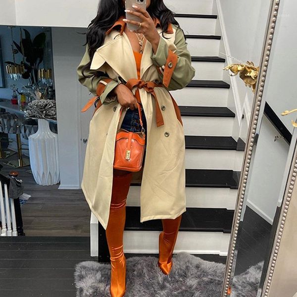 women's trench coats elegant fashion double-breasted belt long women casual cloak windbreaker autumn winter loose lapel office outerwea, Tan;black
women's trench coats elegant fashion double-breasted belt long women casual cloak windbreaker autumn winter loose lapel office outerwea, Tan;black