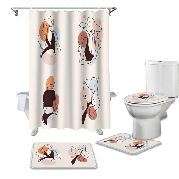 minimalism line prints abstract waterproof shower curtains set bathroom curtain and rug sets
minimalism line prints abstract waterproof shower curtains set bathroom curtain and rug sets