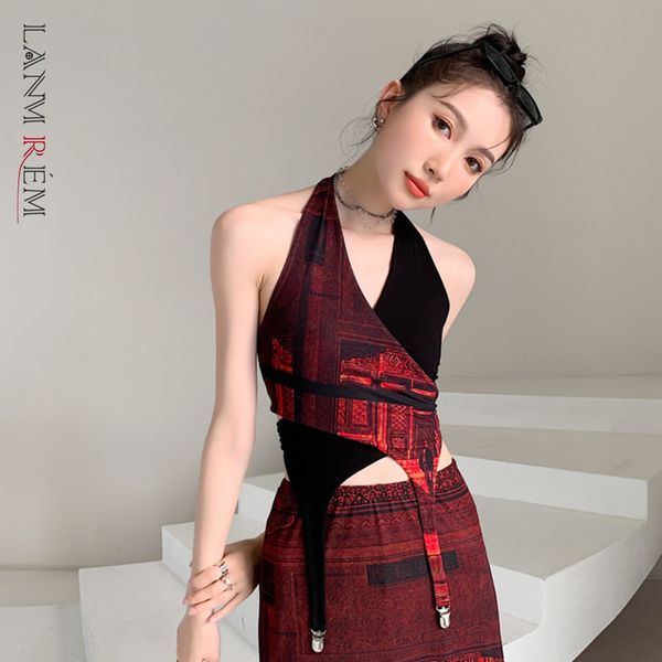 women v-neck irregular elastic short suspender vest printing sleeveless fit fashion tide summer 2h819 210507, White
women v-neck irregular elastic short suspender vest printing sleeveless fit fashion tide summer 2h819 210507, White