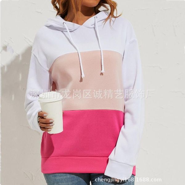 women's hoodies & sweatshirts 2021 autumn and winter stitching color hooded sweatshirt long-sleeved casual loose pullover hoody streetw, Black
women's hoodies & sweatshirts 2021 autumn and winter stitching color hooded sweatshirt long-sleeved casual loose pullover hoody streetw, Black
