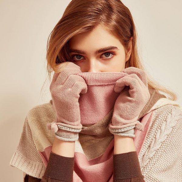 five fingers gloves 100% cashmere knitted cable 2021 factory autumn scarf winter ladies warm bow, Blue;gray
five fingers gloves 100% cashmere knitted cable 2021 factory autumn scarf winter ladies warm bow, Blue;gray