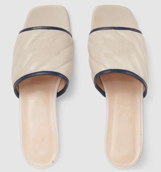 women leather flat slipper city walk letter printed silver gold mental designer lady square-toed rubber sole slide sandal, Black
women leather flat slipper city walk letter printed silver gold mental designer lady square-toed rubber sole slide sandal, Black