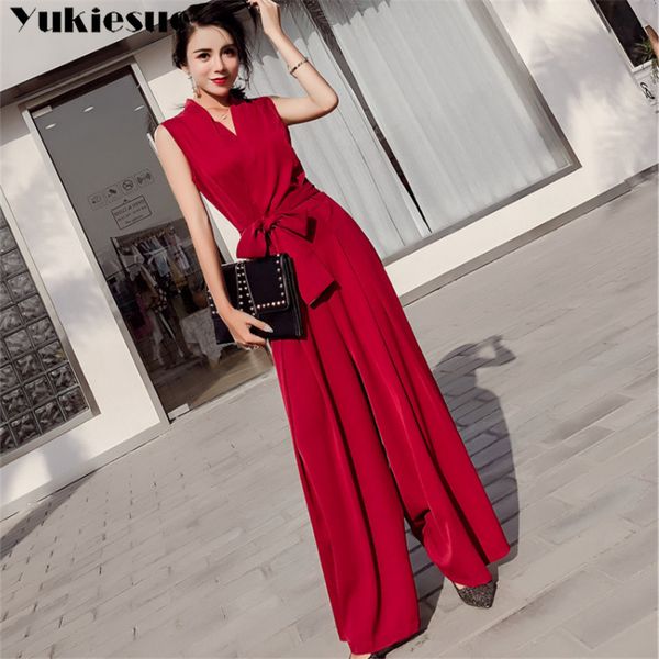 summer ladies sleeveless solid jumpsuits high waist sashes women casual wide leg rompers bodysuit elegant jumpsuits 210518, Black;white
summer ladies sleeveless solid jumpsuits high waist sashes women casual wide leg rompers bodysuit elegant jumpsuits 210518, Black;white