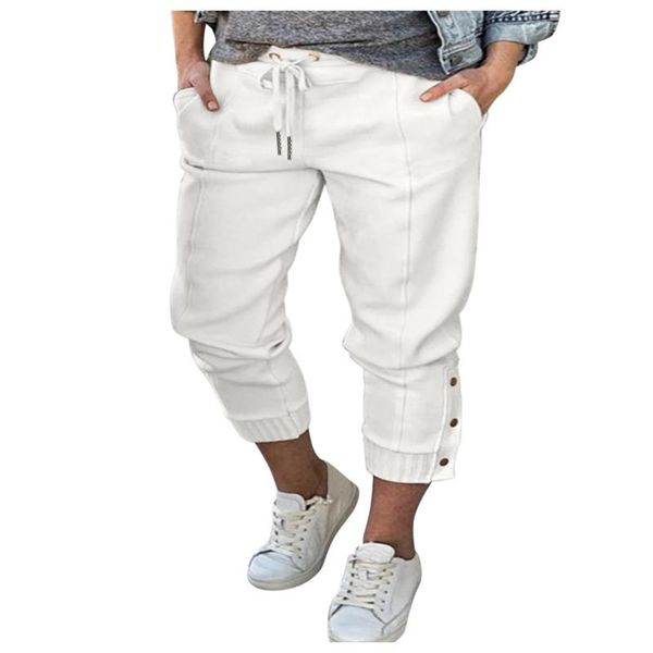 women's pants & capris soft and comfortable trousers 2021 high-waist buckle lace-up solid color women casual, Black;white
women's pants & capris soft and comfortable trousers 2021 high-waist buckle lace-up solid color women casual, Black;white