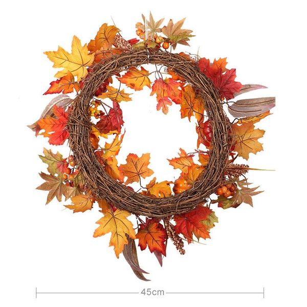 decorative flowers & wreaths thanksgiving autumn color wreath pumpkin valley spike wicks christmas home window decorations
decorative flowers & wreaths thanksgiving autumn color wreath pumpkin valley spike wicks christmas home window decorations