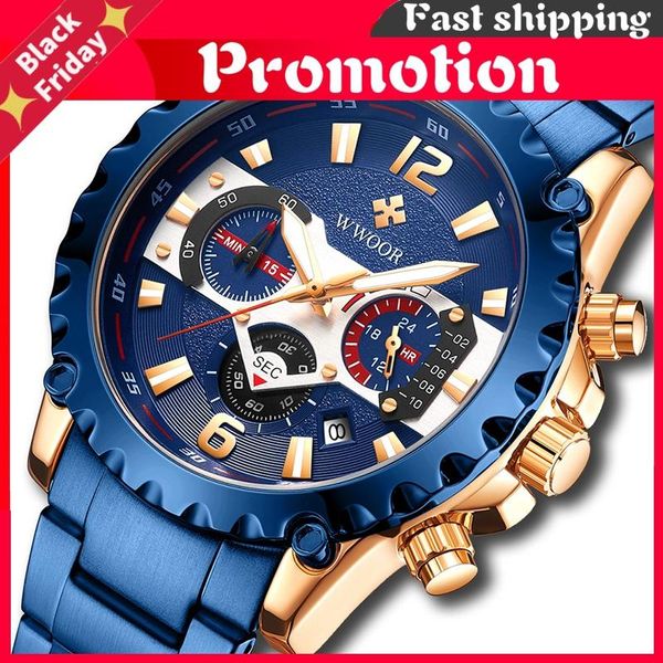 wristwatches blue full steel watches mens 2021 brand luminous waterproof sport chronograph watch for man quartz military wristwatch, Slivery;brown
wristwatches blue full steel watches mens 2021 brand luminous waterproof sport chronograph watch for man quartz military wristwatch, Slivery;brown