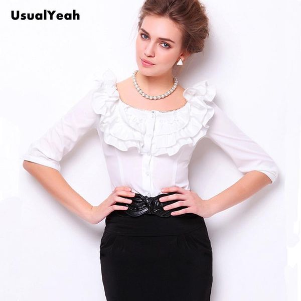 women's blouses & shirts 2021 women fashion office ruffles blouse solid round neck backless body shirt half sleeve metal chains design, White
women's blouses & shirts 2021 women fashion office ruffles blouse solid round neck backless body shirt half sleeve metal chains design, White