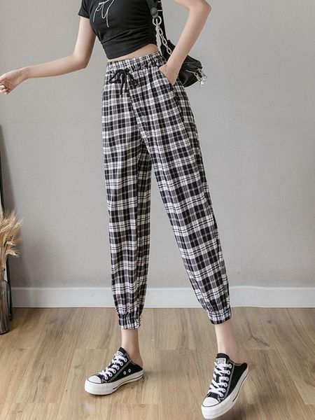 women's pants & capris black and white plaid summer loose thin chiffon harem high waist leggings radish, Black;white
women's pants & capris black and white plaid summer loose thin chiffon harem high waist leggings radish, Black;white