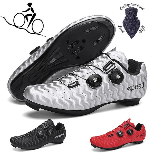 men's cycling shoes professional road mountain outdoor reflective wave non-slip self-locking racing sports footwear, Black
men's cycling shoes professional road mountain outdoor reflective wave non-slip self-locking racing sports footwear, Black