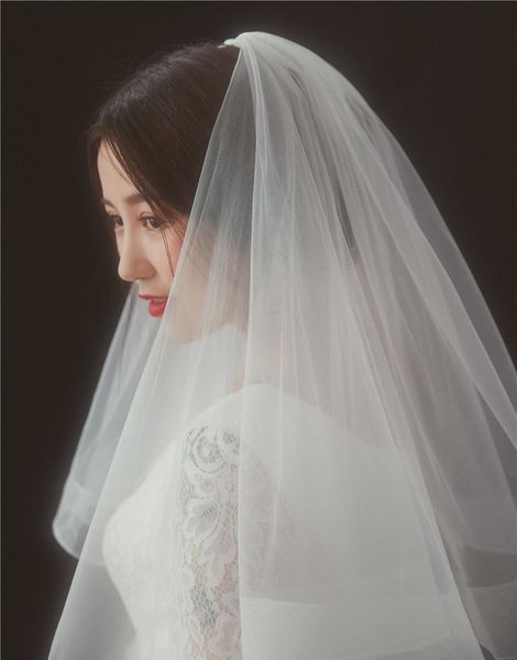bridal veils 70-90cm wedding veil with comb double layers ivory soft accessories, Black
bridal veils 70-90cm wedding veil with comb double layers ivory soft accessories, Black
