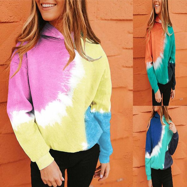 women's hoodies & sweatshirts autumn tie dye hit color oversized women lady long o-neck sleeve with hood sweatshirt female plus size ca, Black
women's hoodies & sweatshirts autumn tie dye hit color oversized women lady long o-neck sleeve with hood sweatshirt female plus size ca, Black