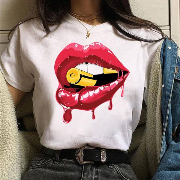women's t-shirt red lips print fashion women t shirt harajuku ullzang tee female casual short sleeve korean style, White
women's t-shirt red lips print fashion women t shirt harajuku ullzang tee female casual short sleeve korean style, White