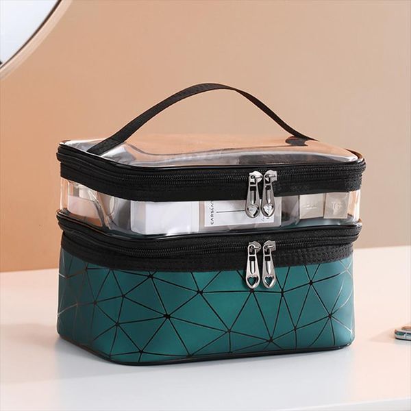women double layer cosmetic pu bags make up organizer travel waterproof toiletry storage pouch beautician makeup cases box
women double layer cosmetic pu bags make up organizer travel waterproof toiletry storage pouch beautician makeup cases box