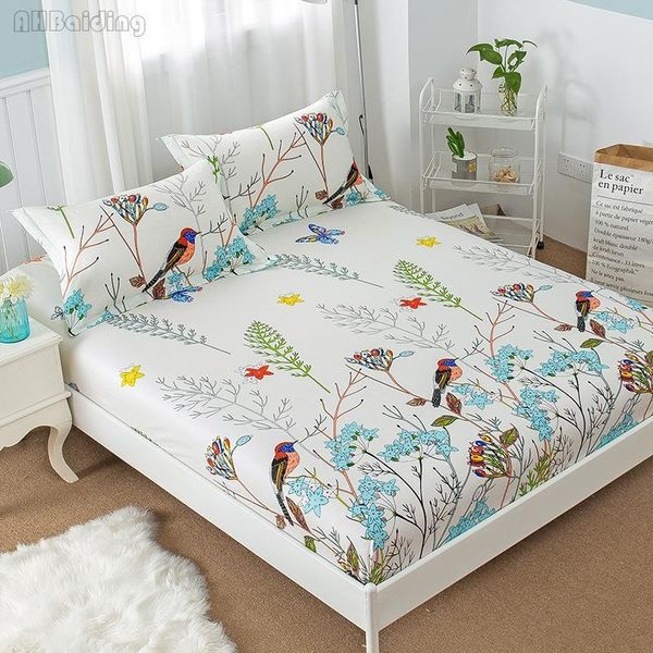sheets & sets 25 floral birds fitted sheet 100% cotton mattress cover corner with elastic band bed 120x200cm/150x200cm/180x200cm
sheets & sets 25 floral birds fitted sheet 100% cotton mattress cover corner with elastic band bed 120x200cm/150x200cm/180x200cm