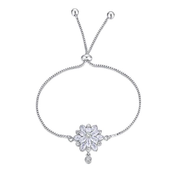 luxury flower design cubic zirconia crystal zircon adjustable drawstring bracelets for women jewelry gifts, Golden;silver
luxury flower design cubic zirconia crystal zircon adjustable drawstring bracelets for women jewelry gifts, Golden;silver