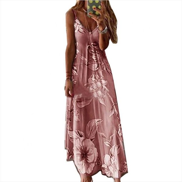 summer plus size sleeveless womens dresses v neck floral print large swing loose sling robe femme, Black;gray
summer plus size sleeveless womens dresses v neck floral print large swing loose sling robe femme, Black;gray