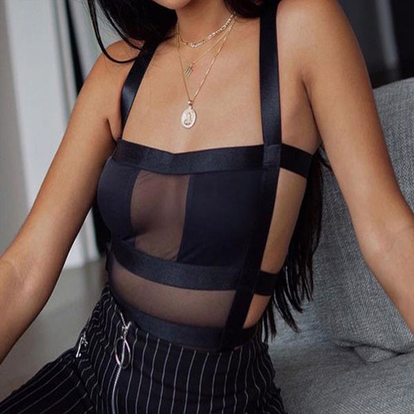 hollow bandage harness backless womens rompers black lace square collar suspender strap transparent bodycon bodysuit club gothic tee top, Black;white
hollow bandage harness backless womens rompers black lace square collar suspender strap transparent bodycon bodysuit club gothic tee top, Black;white