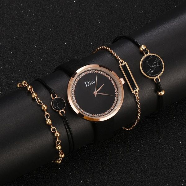 women's wristwatch quartz leather band strap watch analog wrist bracelet set montre femme orologio donna wristwatches, Slivery;brown
women's wristwatch quartz leather band strap watch analog wrist bracelet set montre femme orologio donna wristwatches, Slivery;brown