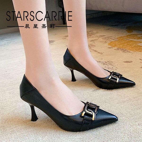 dress shoes 2021 spring solid color low everyday thin heel pointed black high heels women's leather fashion
dress shoes 2021 spring solid color low everyday thin heel pointed black high heels women's leather fashion