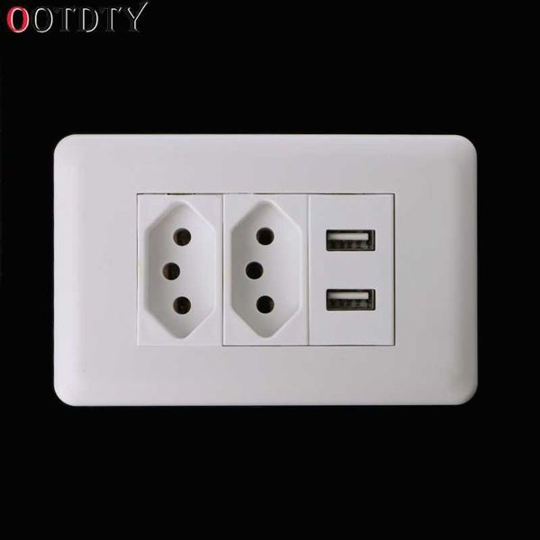 ootdty wall power brazil socket 15a brasil standard double soquete 5v 2100ma dual usb charger port 115mm*75mm ac 110~250v
ootdty wall power brazil socket 15a brasil standard double soquete 5v 2100ma dual usb charger port 115mm*75mm ac 110~250v