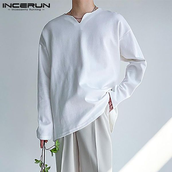 men's t-shirts men t shirts cotton v neck long sleeve solid color streetwear loose casual camiseta masculina 2021 leisure simple incer, White;black
men's t-shirts men t shirts cotton v neck long sleeve solid color streetwear loose casual camiseta masculina 2021 leisure simple incer, White;black