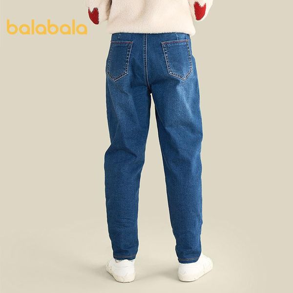 balabala girls jeans 2021 winter products children plus velvet trousers fall/winter big kids carrot pants stretch, Blue
balabala girls jeans 2021 winter products children plus velvet trousers fall/winter big kids carrot pants stretch, Blue