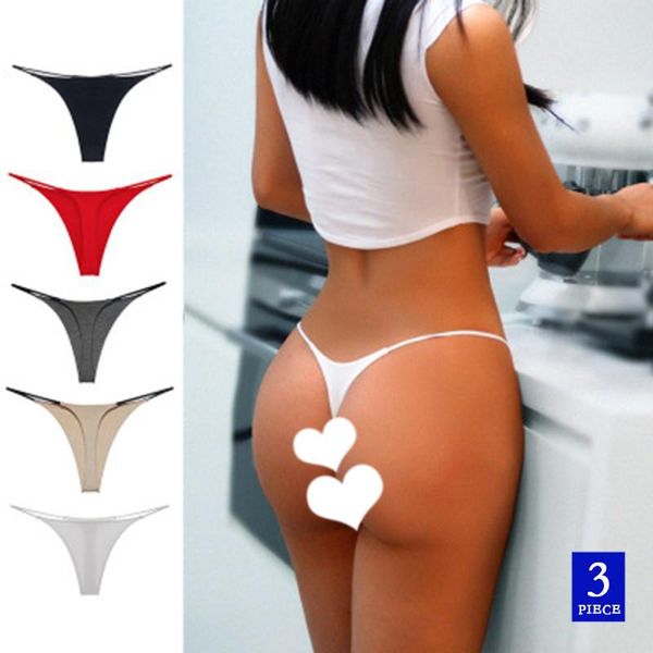 women's panties 3pcs/set g-string low-waist underwear hip lifting thong female solid color underpants pantys lingerie bikin, Black;pink
women's panties 3pcs/set g-string low-waist underwear hip lifting thong female solid color underpants pantys lingerie bikin, Black;pink